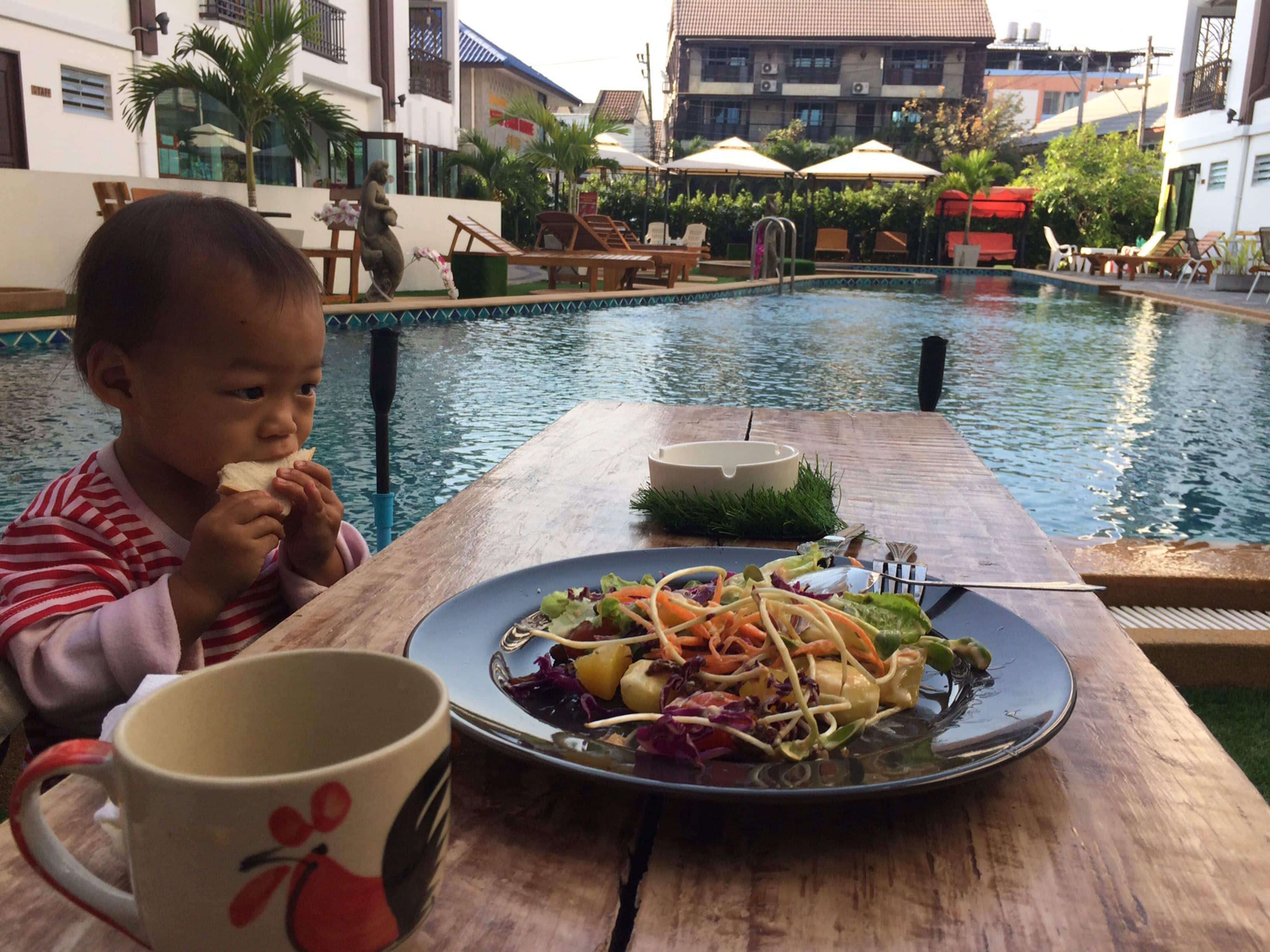 Ferdiglaget frokost hver dag (mot et tillegg)