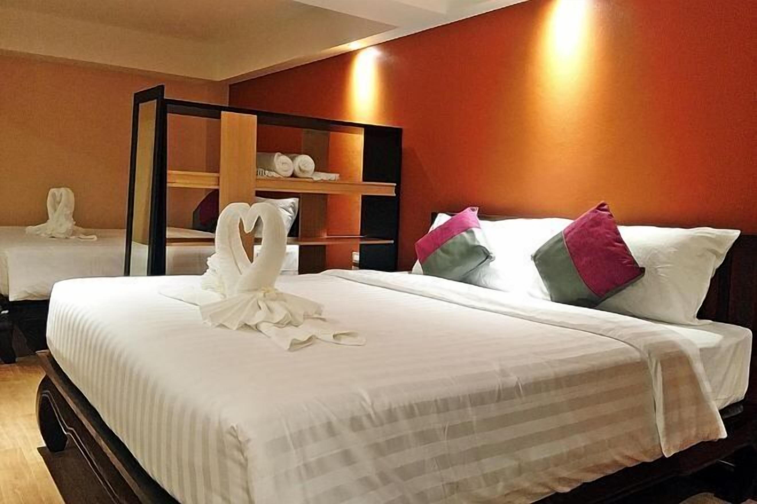 Pillow-top beds, in-room safe, desk, blackout curtains