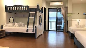 Suite familiar (with Bunk Bed) | Camas con pillow-top, caja de seguridad en la habitación y escritorio