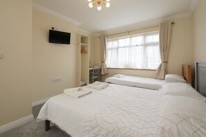 Vierpersoonskamer, en-suite badkamer