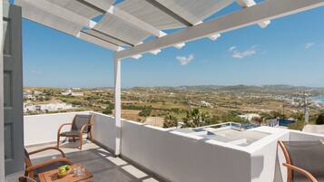 Suíte, vista para o mar | Terraço/pátio