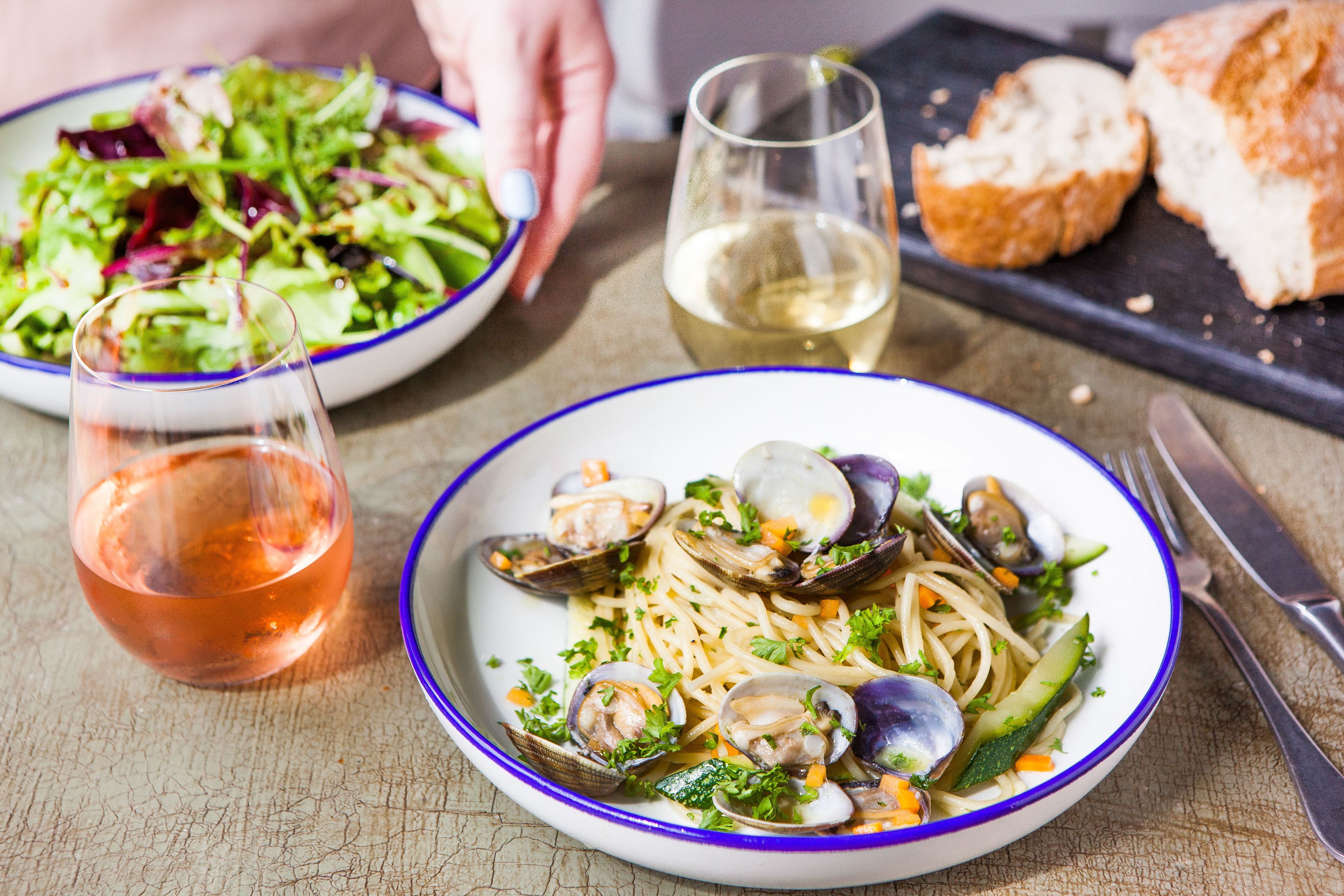 breakfast, lunch, dinner served; mediterranean cuisine