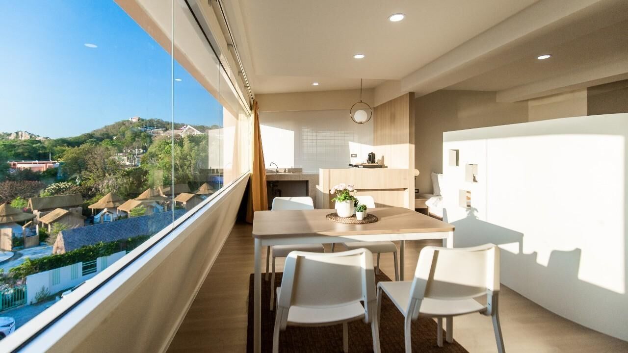 Quarto família, vista para o mar