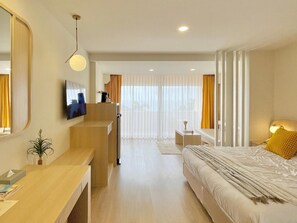 Quarto luxo, vista para o mar