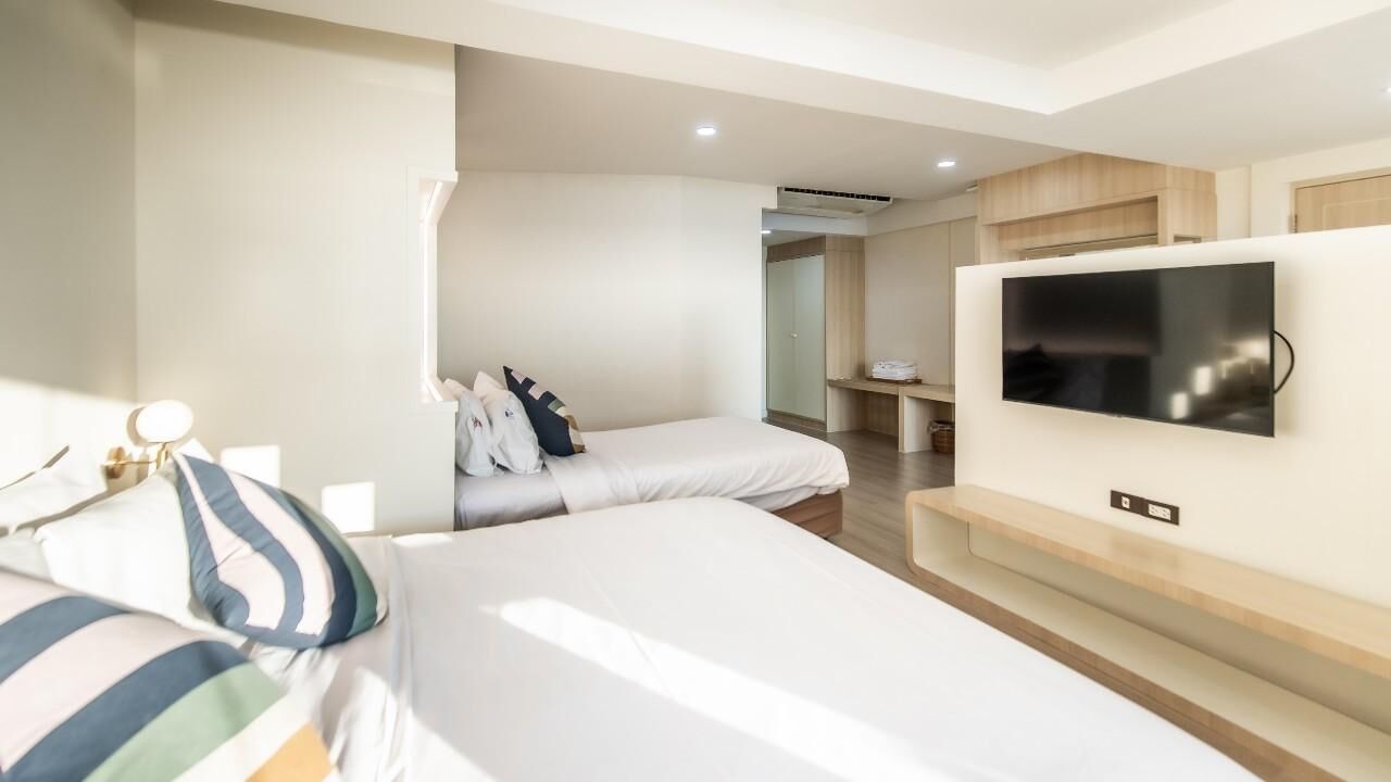 Phòng dành cho gia đình, quang cảnh biển | Minibar, truy cập Internet không dây miễn phí 