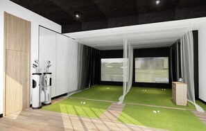 Indoor golf driving range