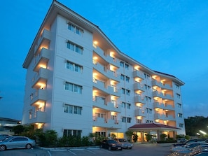 Front of property - evening/night - Green Life Service Apartment (Si Racha)