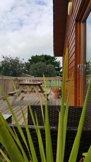 Luxury-Ferienhütte, 3 Schlafzimmer | Terrasse/Patio