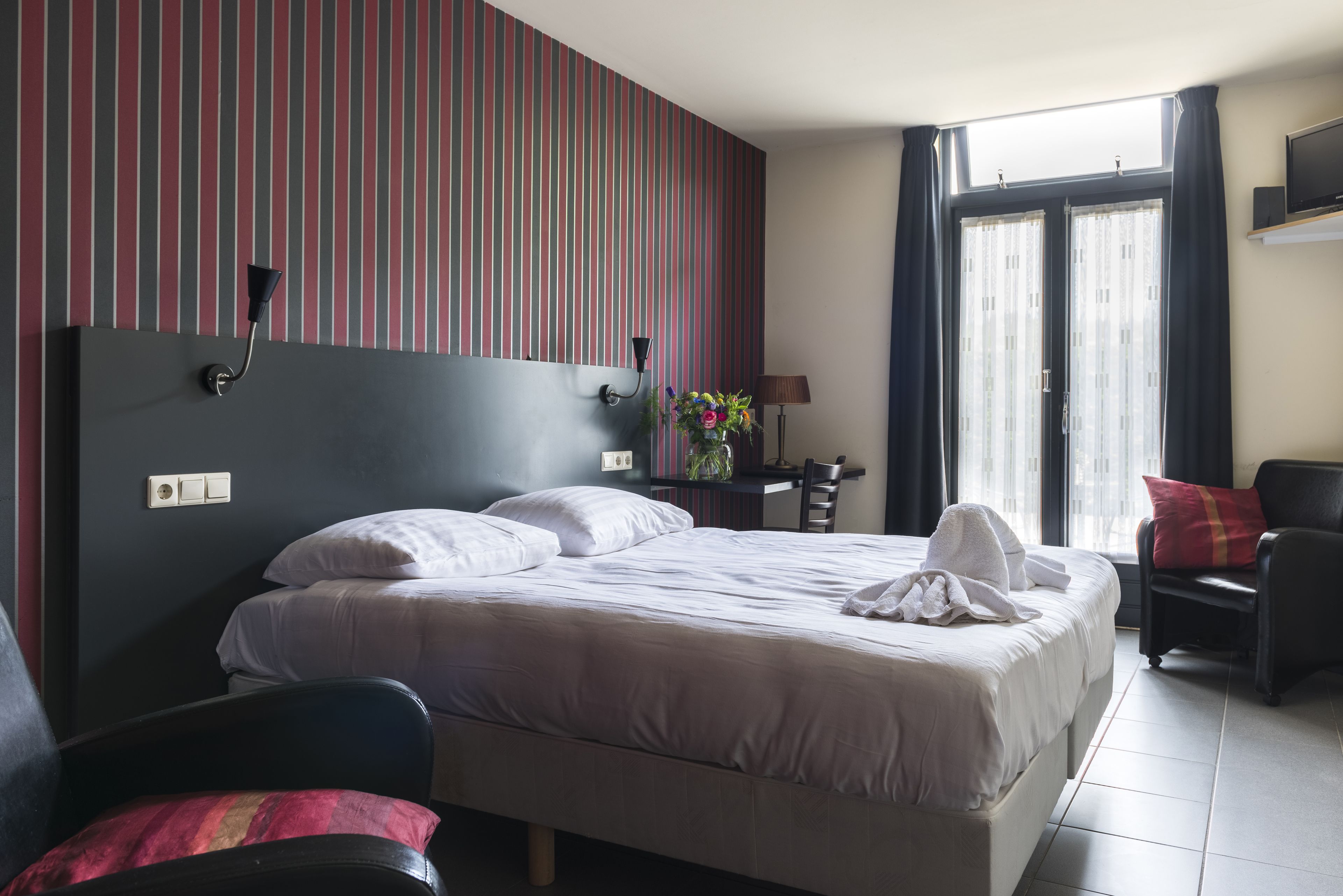 double room, terrace | desk, laptop workspace, blackout curtains, cots/infant beds