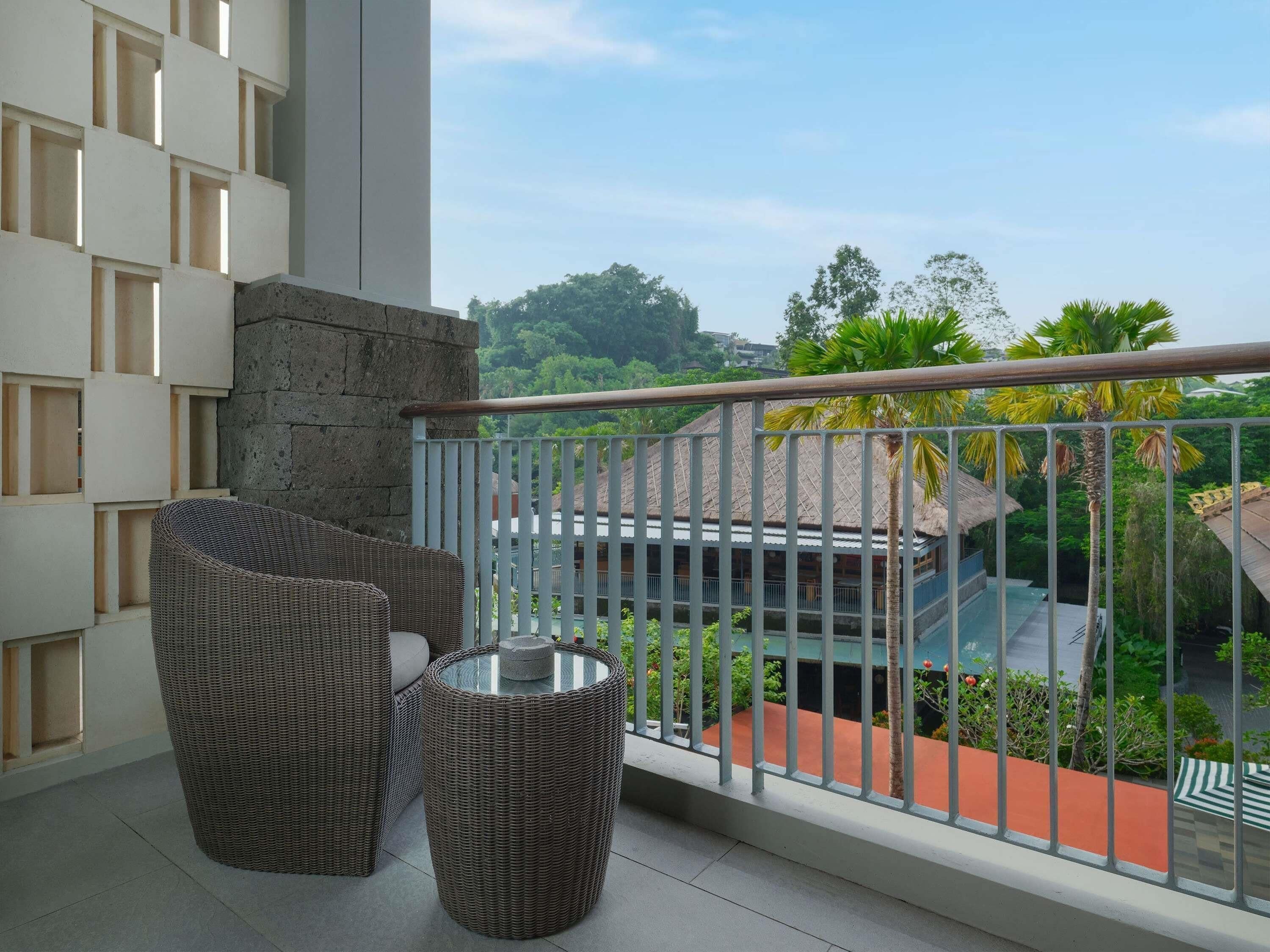 Blick vom Balkon