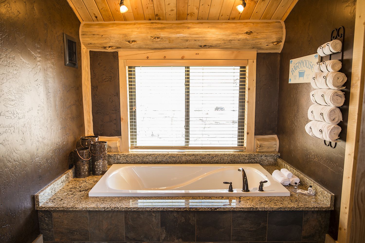 family adventure cabin | deep-soaking bathtub
