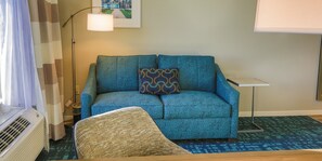 Studio, 1 King Bed, Accessible, Non Smoking (Hearing) | Desk, laptop workspace, blackout drapes, iron/ironing board - Hampton Inn & Suites Charlotte/Ballantyne (Charlotte)