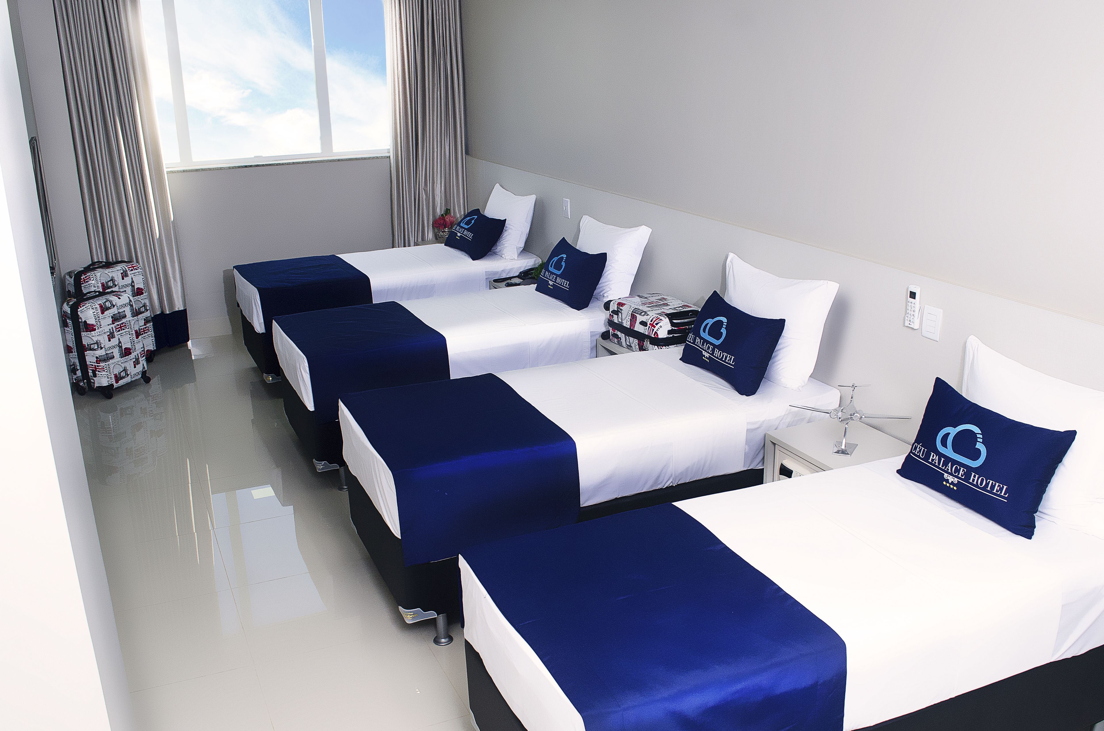 luxury quadruple room (1 double bed + 2 single beds) | view from room