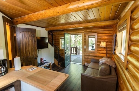 Chalet, Multiple Beds, Resort View (Osprey Cabin at Great Northern Resort) | Living area | TV. Great Northern Resort