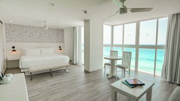 Inspira Junior Suite Ocean Front | 1 bedroom, free minibar, in-room safe, iron/ironing board