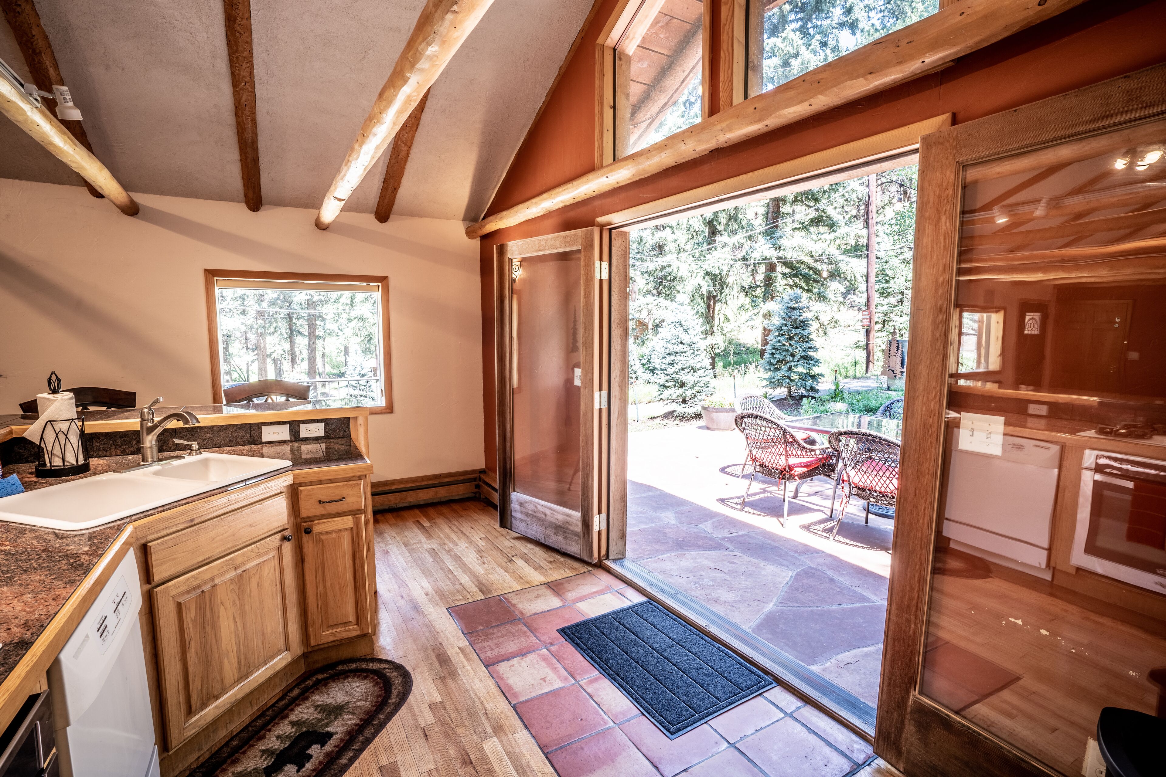 Family House, 3 Bedrooms, River View, Mountainside | Private kitchen | Full-sized fridge, microwave, oven, stovetop