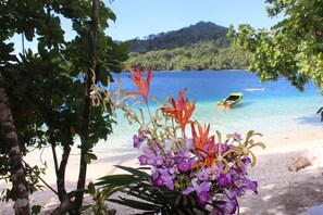 Plage privée, serviettes de plage, plongée sous-marine, snorkeling