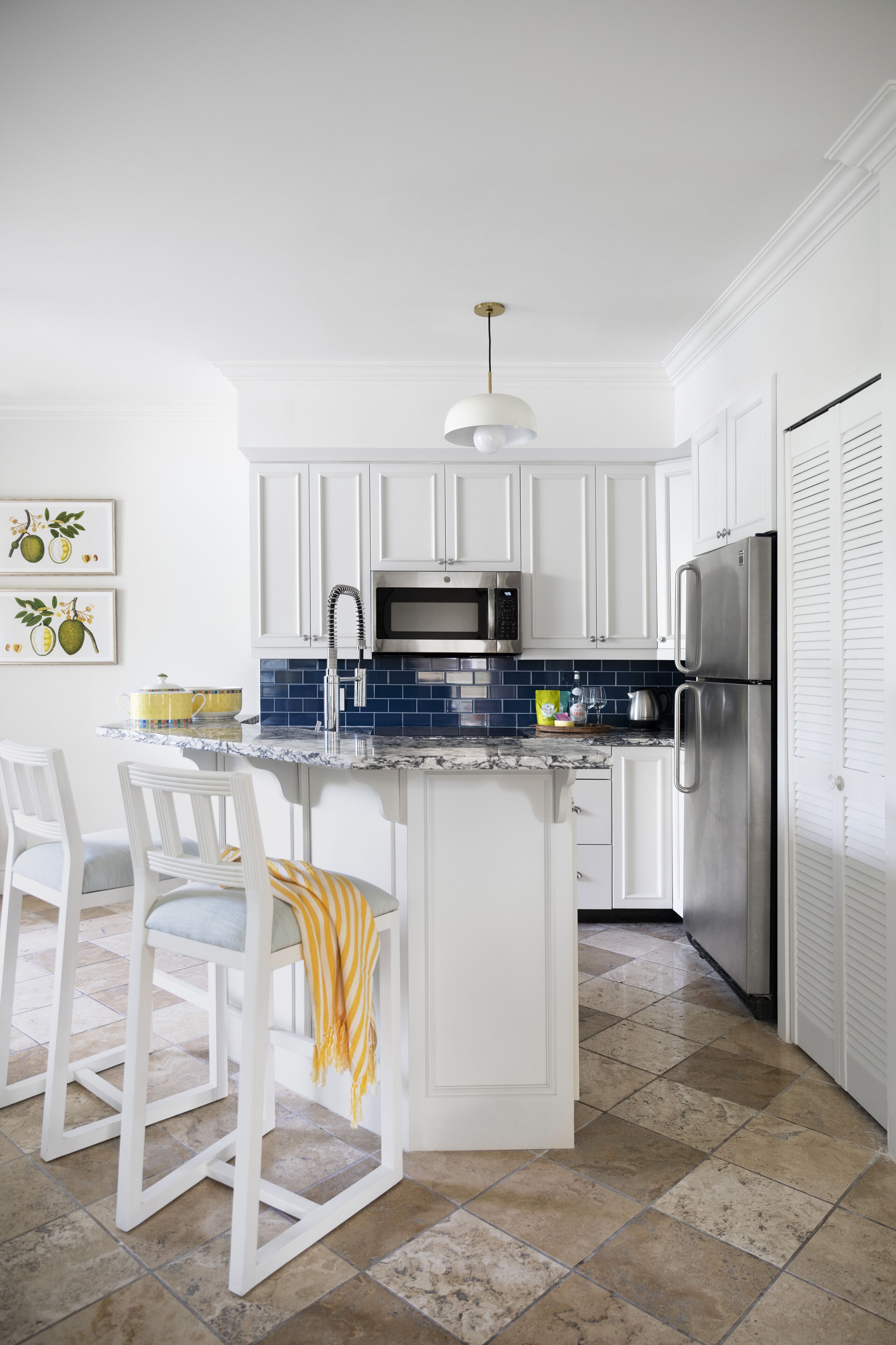 luxury suite, 2 bedrooms, oceanfront | private kitchen | full-sized fridge, microwave, oven, stovetop