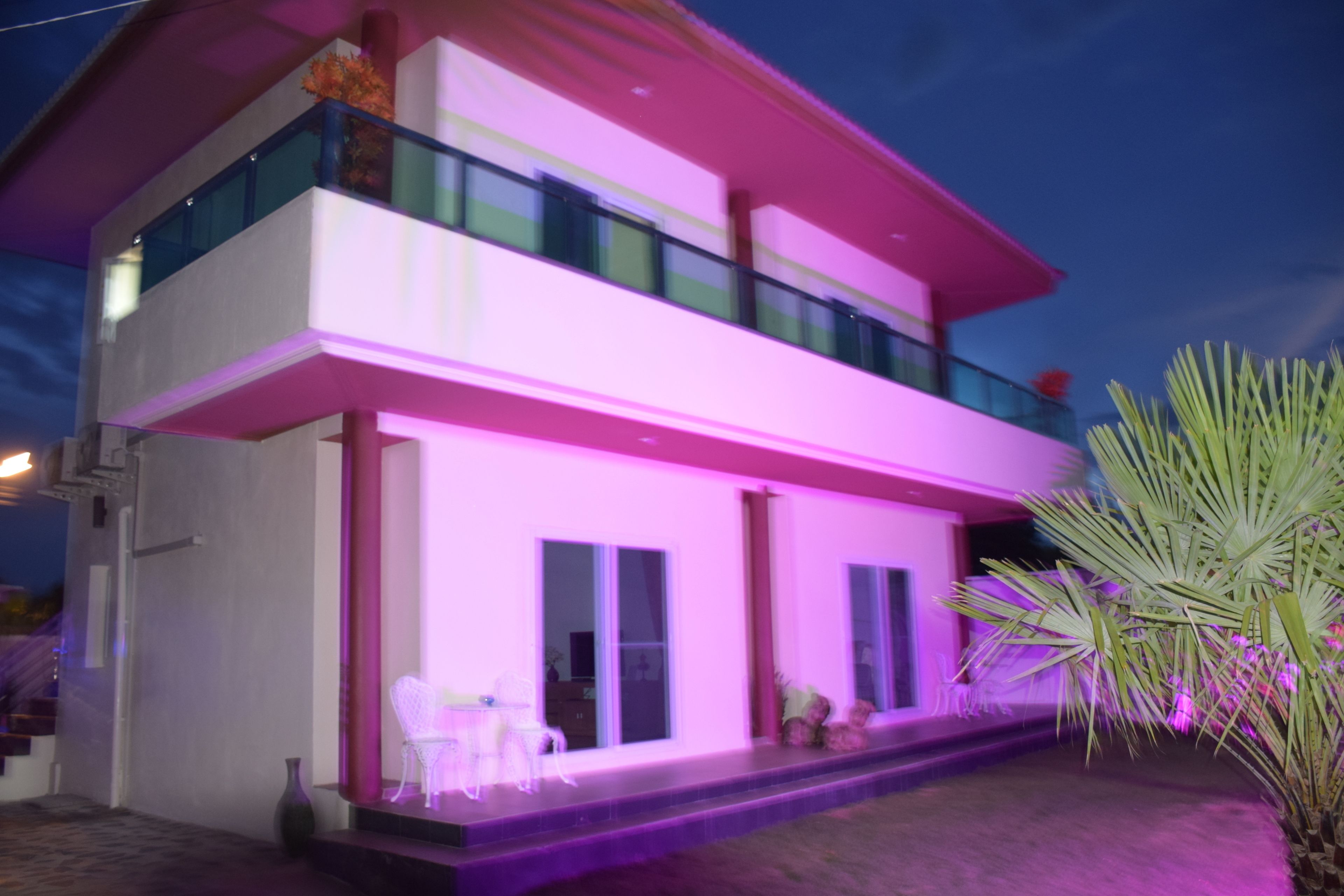 Front of property - evening/night