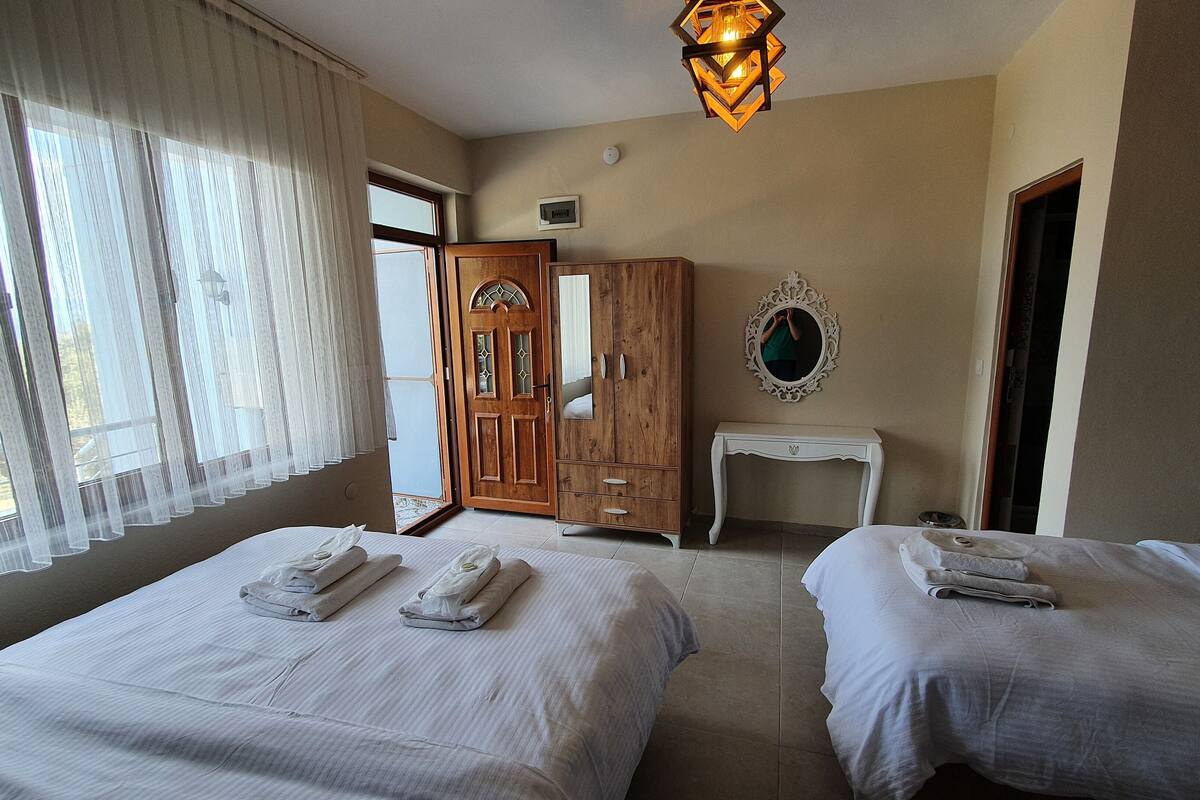 family quadruple room, balcony, sea view | 1 bedroom, premium bedding, individually decorated