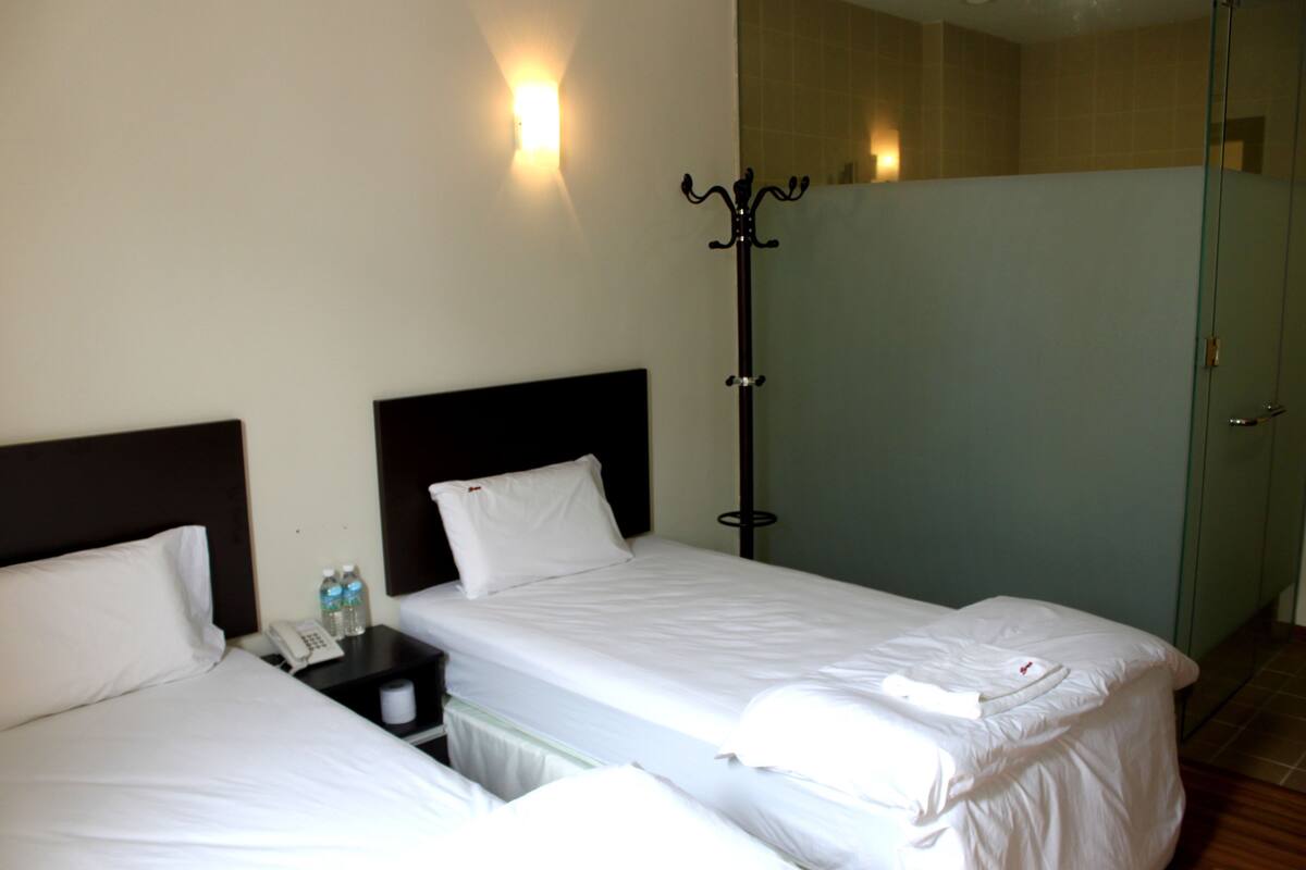 Superior Twin | Desk, iron/ironing board, free WiFi