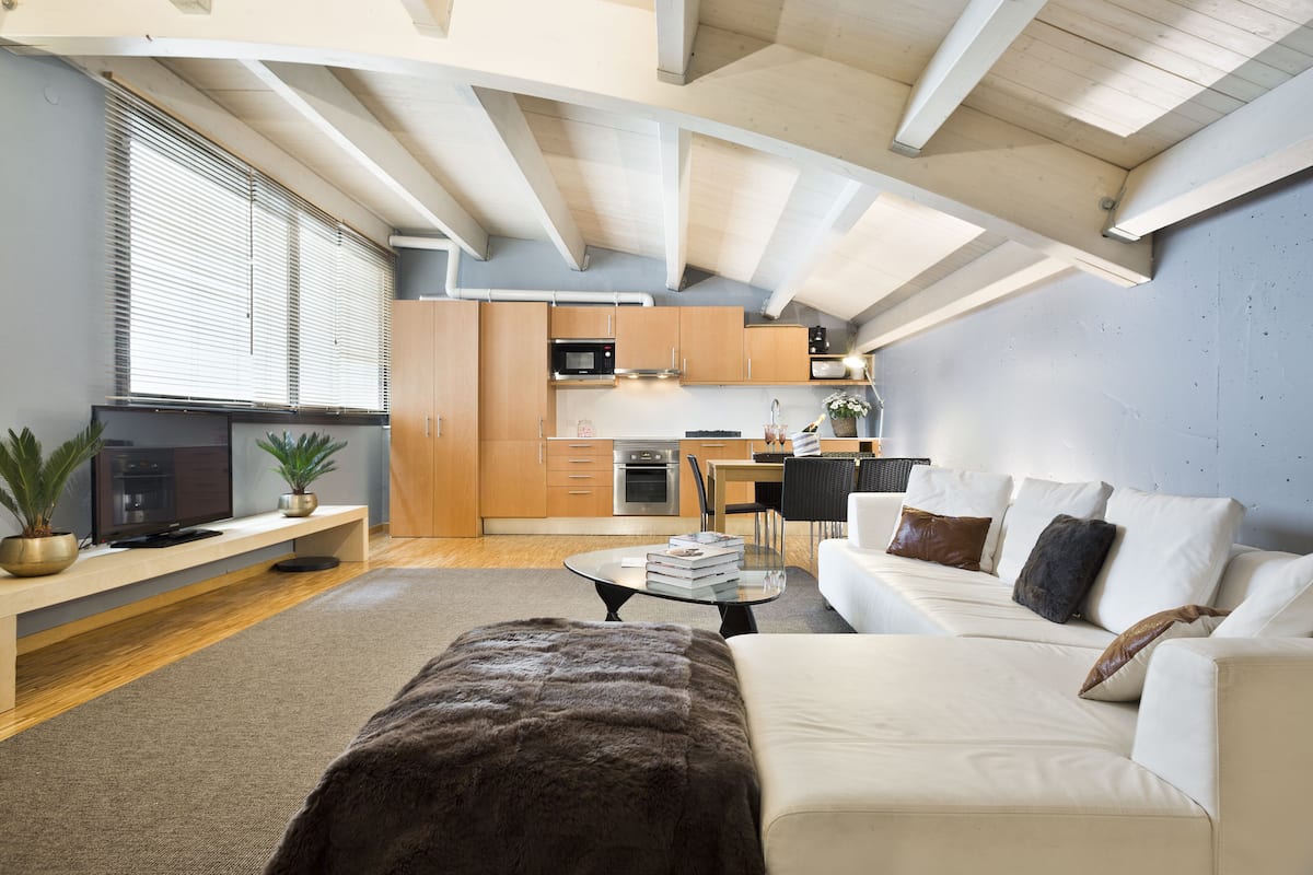 Executive Apartment | Living area | 32-inch flat-screen TV with cable channels, TV