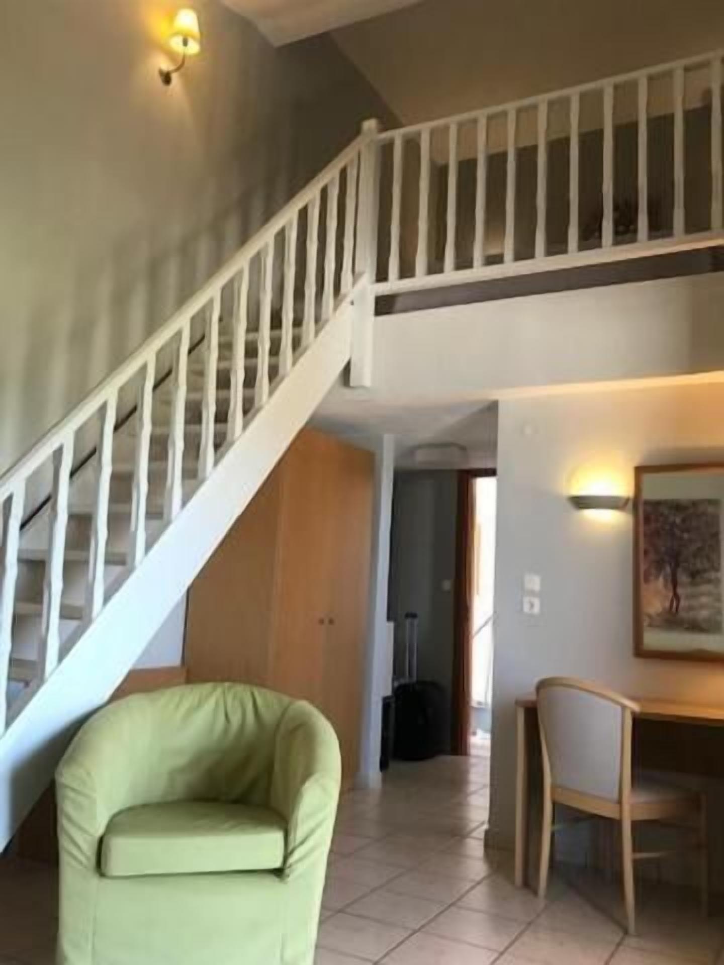 duplex | living room | flat-screen tv