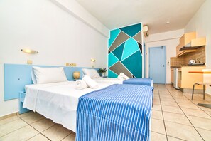 Standaard studio | Een kluis op de kamer, een strijkplank/strijkijzer, gratis babybedden