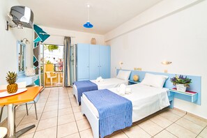 Standaard studio | Een kluis op de kamer, een strijkplank/strijkijzer, gratis babybedden