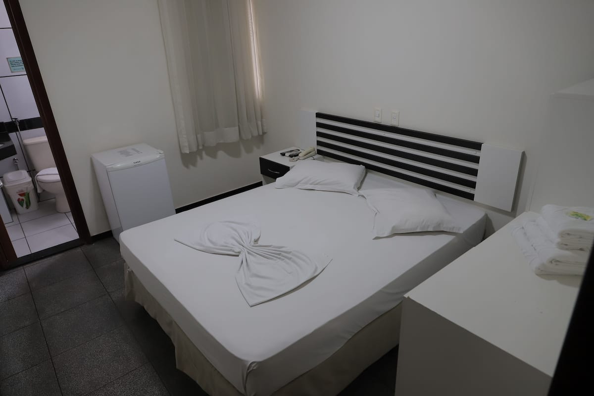 Minibar, desk, laptop workspace, blackout curtains