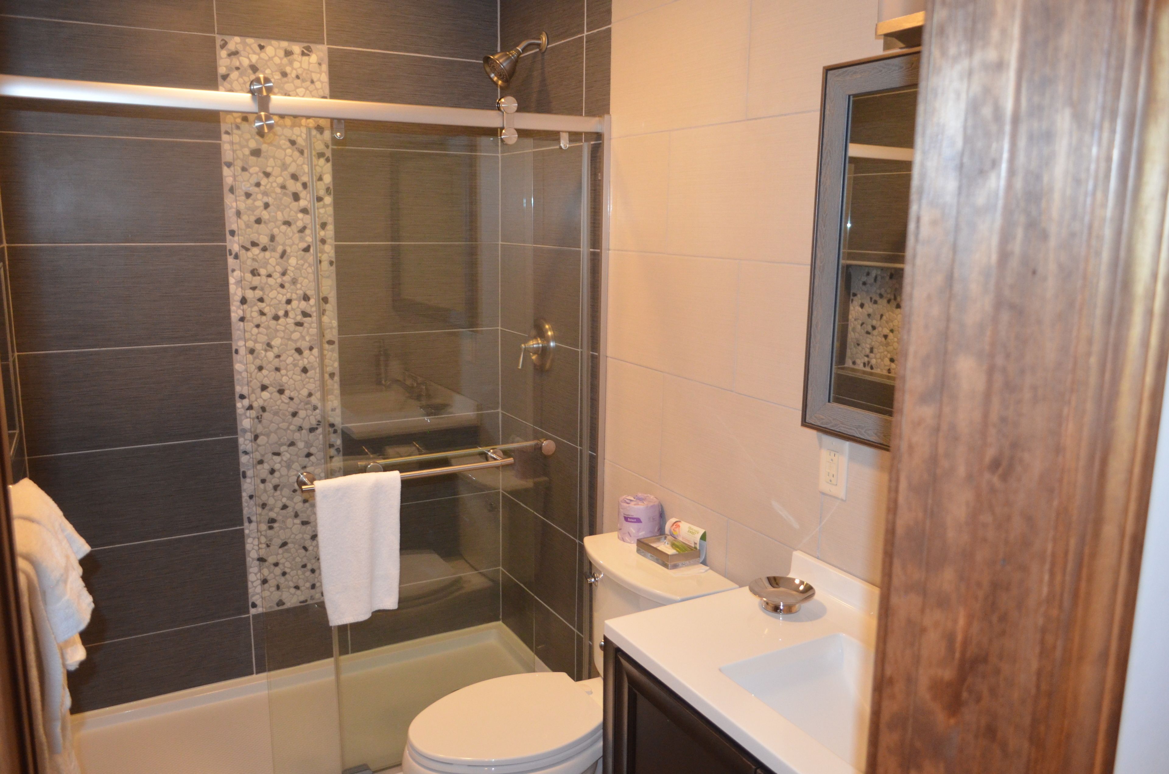 Free toiletries, hair dryer, towels