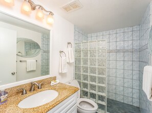 Condo, 1 Bedroom | Bathroom | Towels - Sea Ge 1-203 1 Bedroom Condo by RedAwning (Kailua-Kona)