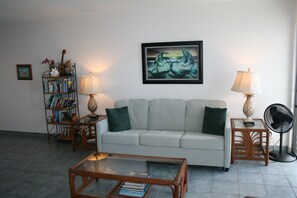 Condo, 1 Bedroom | Living area | DVD player - Sea Ge 1-203 1 Bedroom Condo by RedAwning (Kailua-Kona)