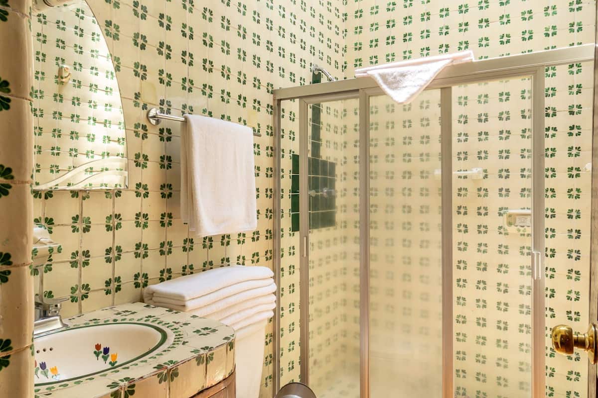 superior studio suite, 2 bedrooms | bathroom | shower, free toiletries, hair dryer, towels