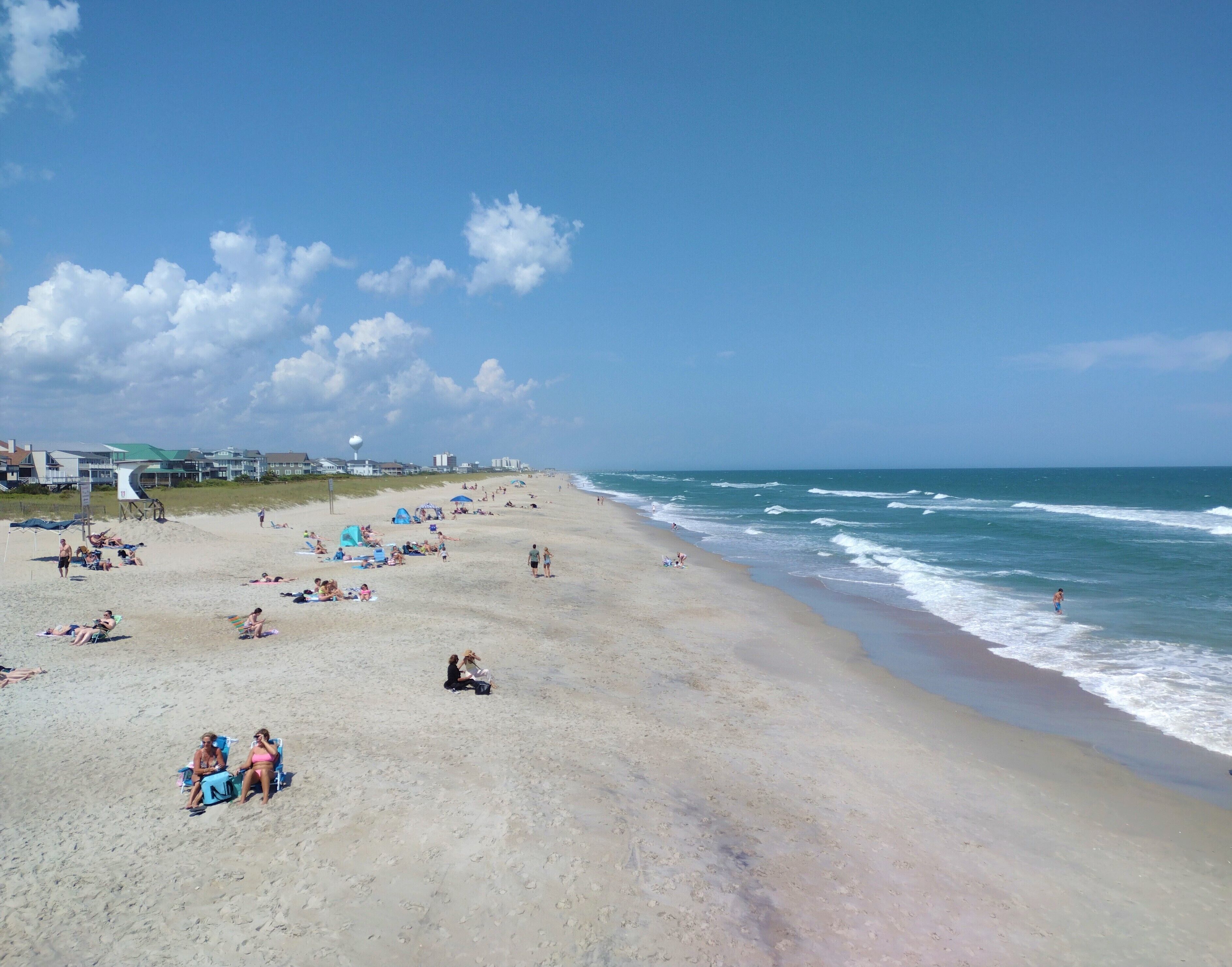 beach nearby, beach towels