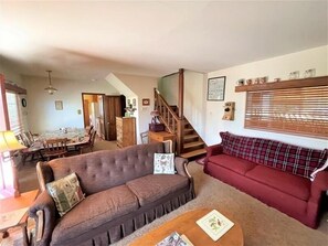 House, 2 Bedrooms | Living area | TV, DVD player - Near Lake Plus View 2 Bedroom Home by RedAwning (Cedar Glen)