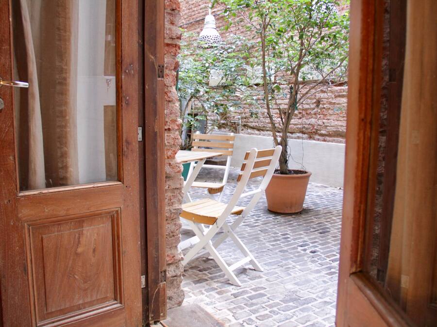 Quarto duplo standard, 2 camas de solteiro | Terraço/pátio