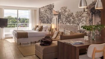 Habitación clásica, vista a la ciudad | 1 habitación, caja de seguridad en la habitación y escritorio