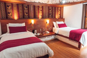 Ropa de cama de alta calidad y minibar 