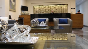 Sitteområde i lobbyen