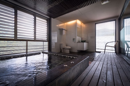 Standard Double Room | Bathroom amenities | Separate tub and shower, spring water tub, rainfall showerhead