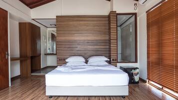 Ropa de cama de alta calidad y minibar