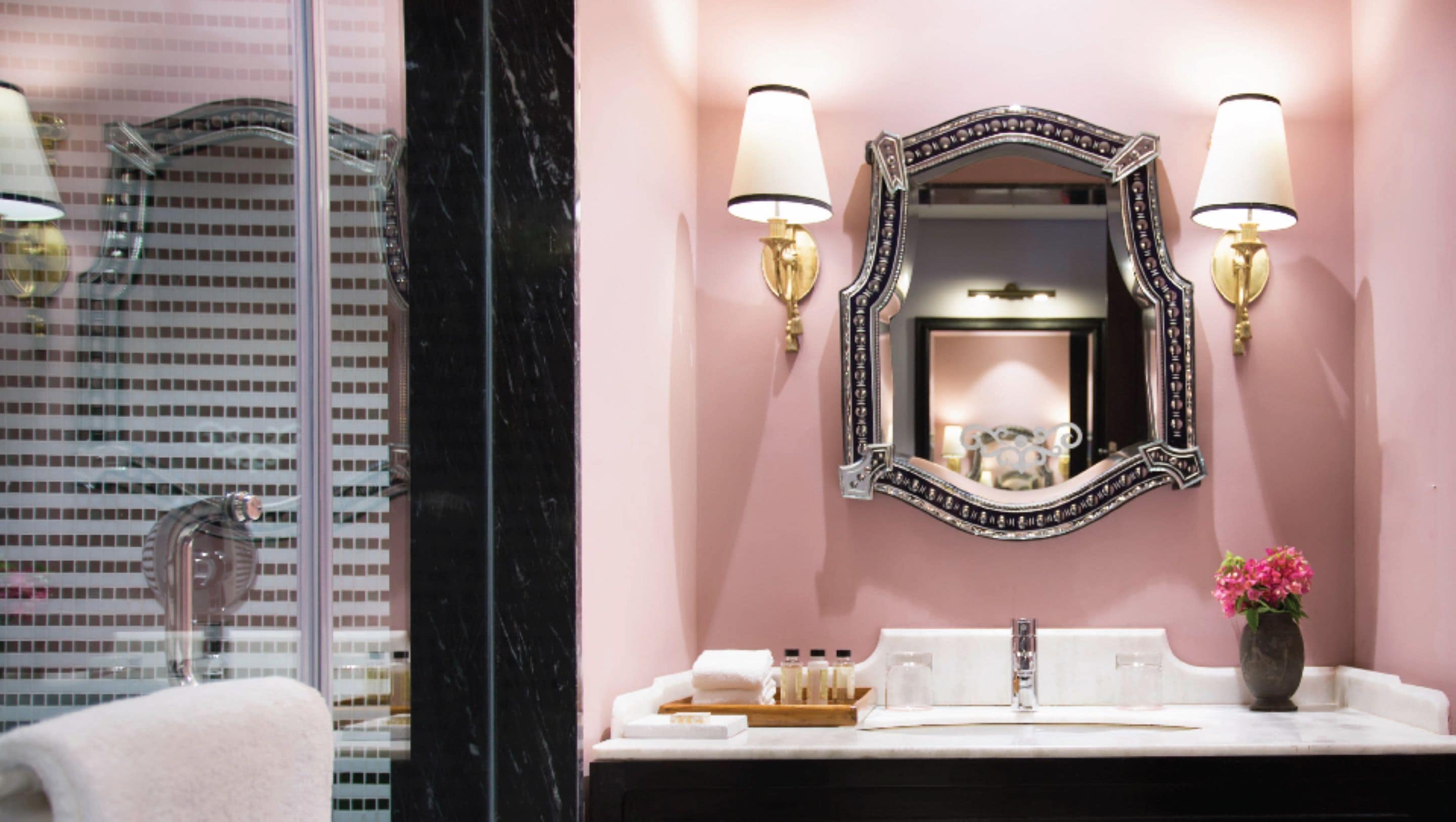 free toiletries, hair dryer, bathrobes, towels