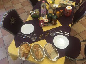 Daily continental breakfast for a fee