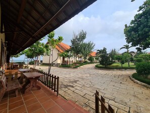 Uitzicht vanaf balkon