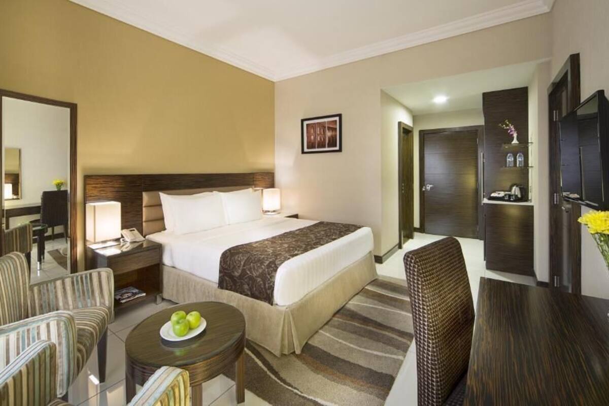 In-room safe, desk, blackout drapes, iron/ironing board (on request)