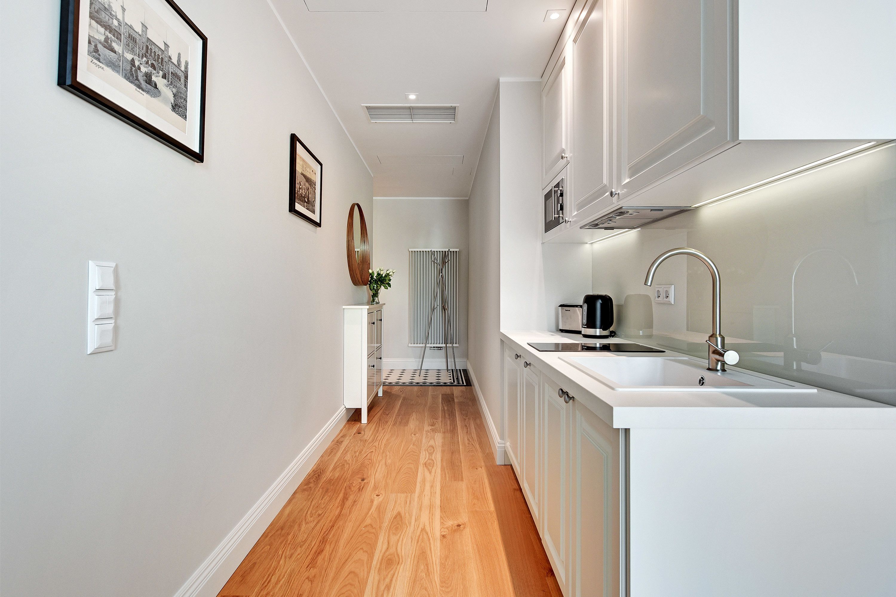 classic studio suite | private kitchenette | fridge, stovetop, dishwasher, electric kettle