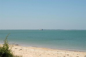 Vlak bij het strand