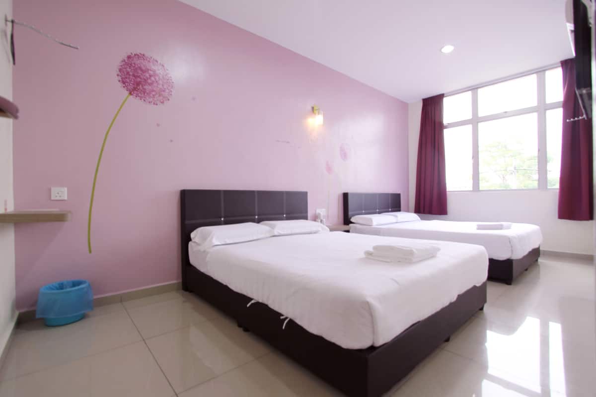 Deluxe Queen Room With Two Queen Beds | Desk, iron/ironing board, free WiFi