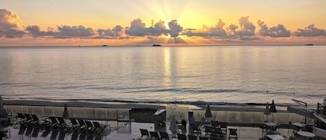 Superior appartement, 1 slaapkamer, balkon, uitzicht op zee | Terras